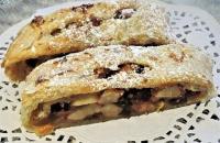 Appelstrüdel met ijs